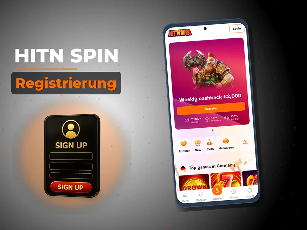 Hitn Spin - Registrierung