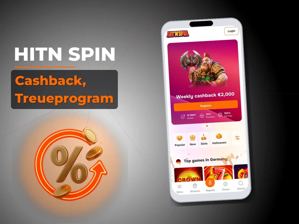 Hitn Spin - Cashback, Treueprogram