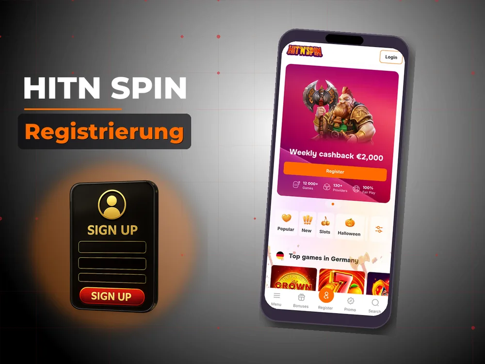 Hitn Spin - Registrierung