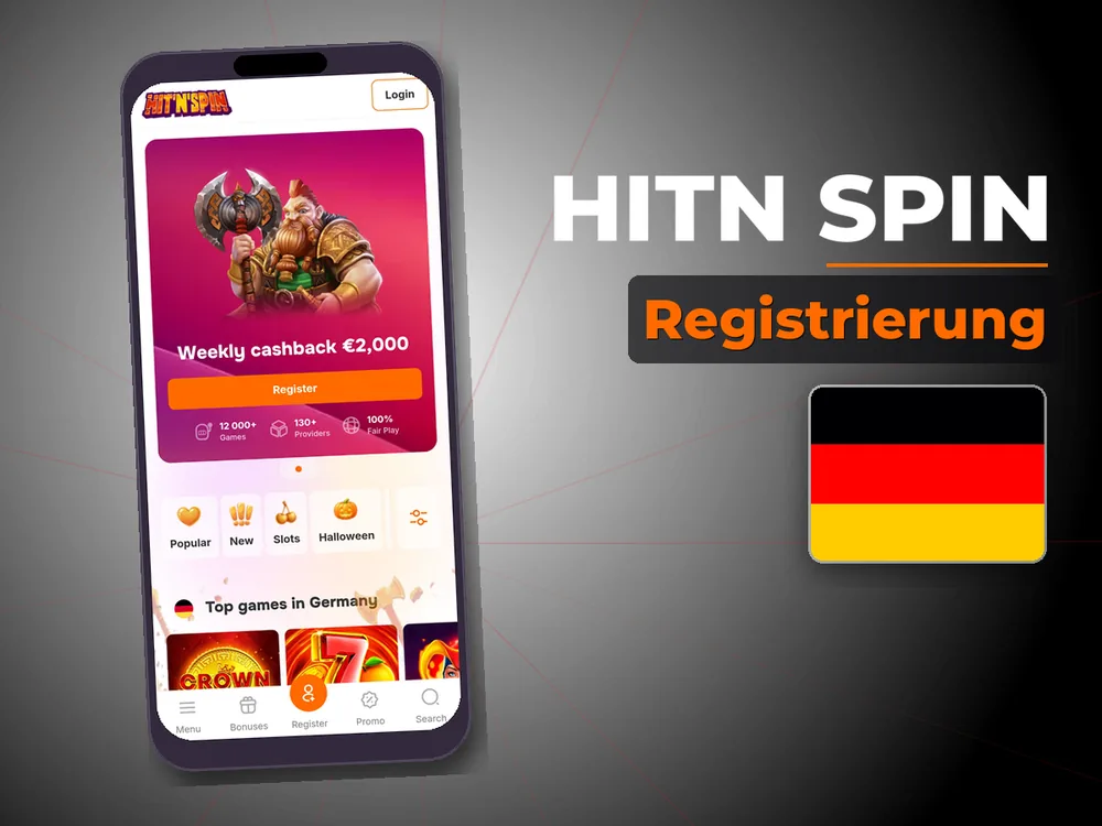 Hitn Spin - Registrierung