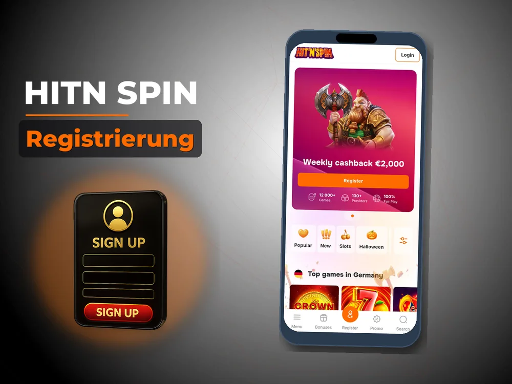 Hitn Spin - Registrierung
